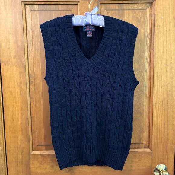 L.S. Ayres & Co. Vintage 80's 100% Shetland Wool Sweater Vest - Picture 1 of 6